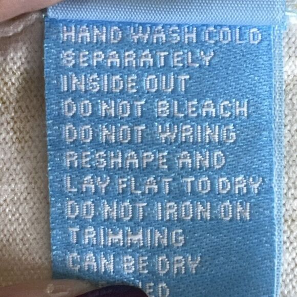 J. McLaughLin Womens Open Front Knit Cardigan Yellow White Size L - Picture 10 of 10